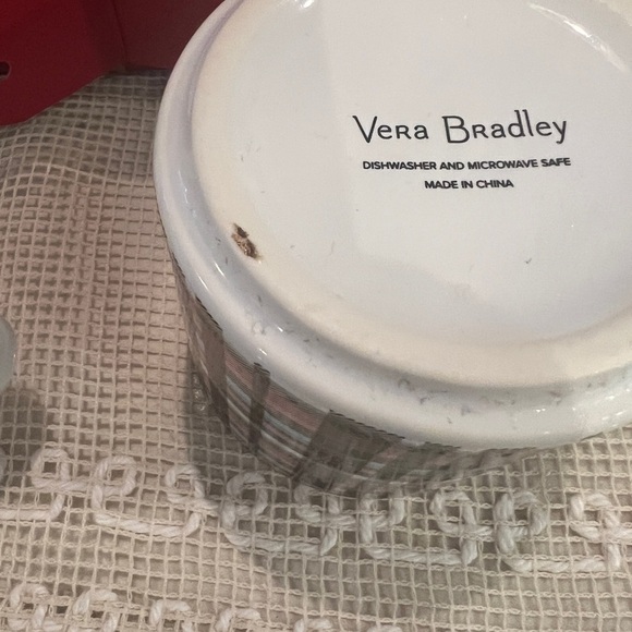 Vera Bradley Stacked Mug Set New in Box - Picture 7 of 13